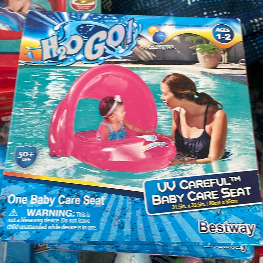 H2O go one baby care seat, pink new in box